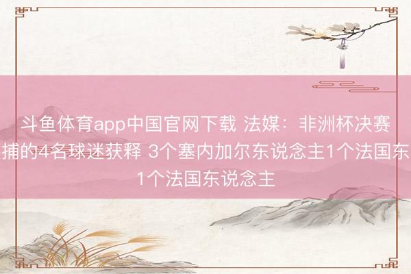 斗鱼体育app中国官网下载 法媒：非洲杯决赛后时被捕的4名球迷获释 3个塞内加尔东说念主1个法国东说念主