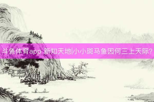 斗鱼体育app 新知天地|小小斑马鱼因何三上天际?