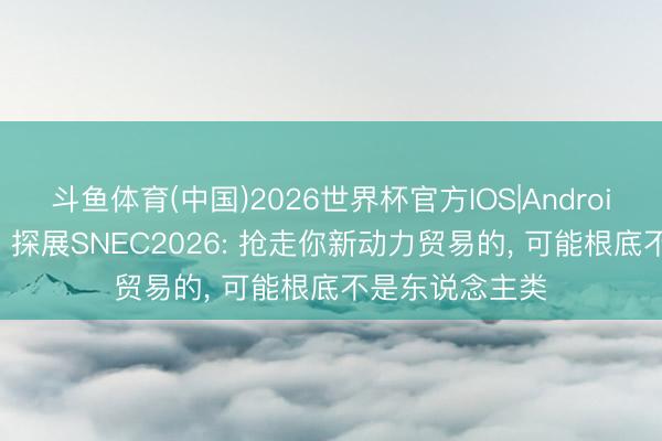 斗鱼体育(中国)2026世界杯官方IOS|Android手机app下载 探展SNEC2026: 抢走你新动力贸易的， 可能根底不是东说念主类