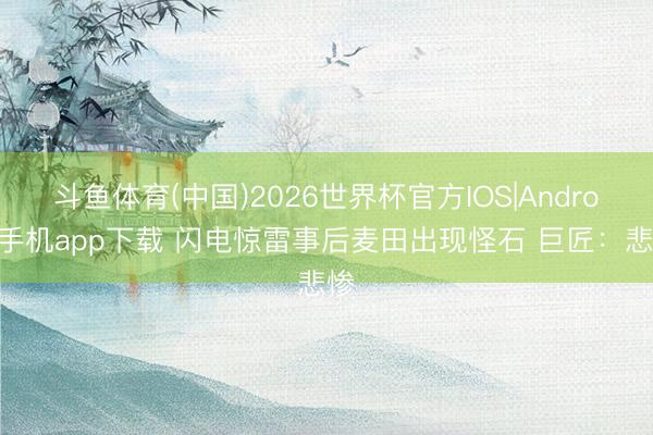 斗鱼体育(中国)2026世界杯官方IOS|Android手机app下载 闪电惊雷事后麦田出现怪石 巨匠：悲惨